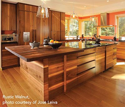 McIntosh & Company Cabinetmakers Lewiston Maine - Rustic Walnut Kitchen