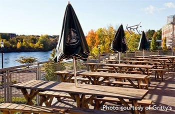 Deck at Gritty McDuff's in Auburn ME - LA Metro Magazine