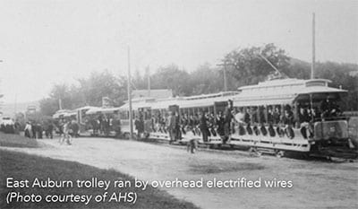 East Auburn Trolley in Auburn Maine - Courtesy of AHS