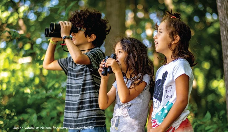 Junior Naturalists birdwatching at Thorncrag Bird Sanctuary