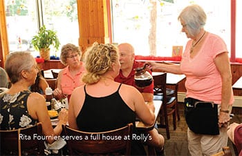 Rita Serving Customers at Rolly's Diner