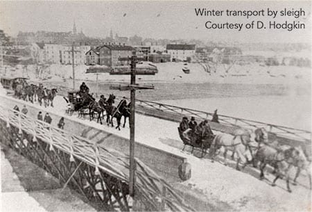 Winter Transport by Sleigh - Courtesy of D. Hodgkin