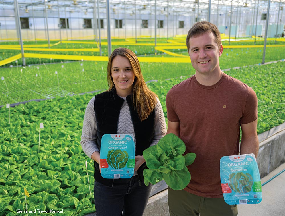 Sierra and Trevor Kenkel of Sringworks Auqaponic Farm. Lisbon Maine