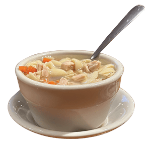 A Cup of Chicken Soup from Village Pizzeria, Mechanic Falls, Maine