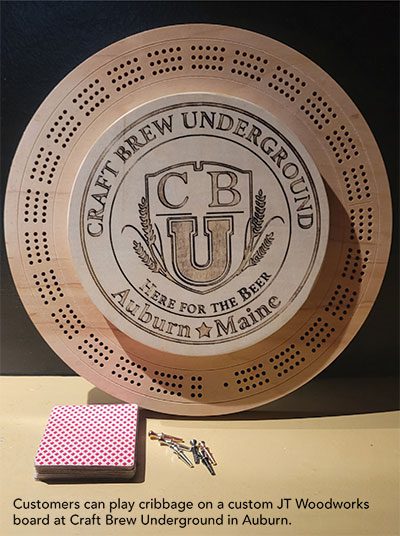 Custom Cribbage Board for Craft Brew Underground, by JT Woodworks