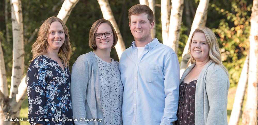 Jimbo's Children: Jamie, Kayla, Tanner, and Courtney