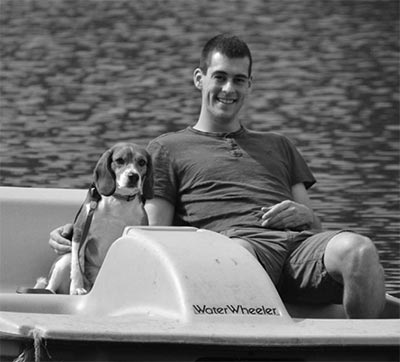 Adam on Paddle Boat