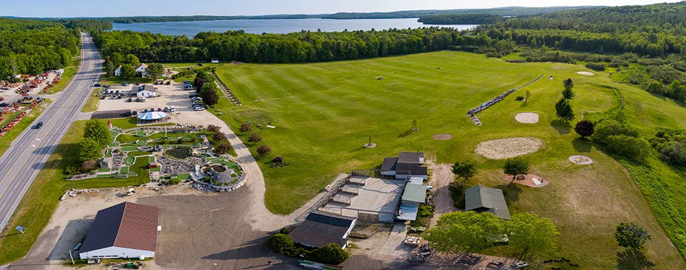 Aerial Shot of Roy's All Steak Hamburgers and Golf Center