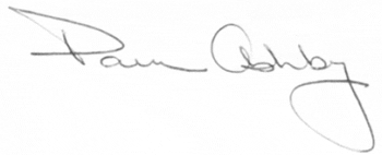 Pam Ashby Signature