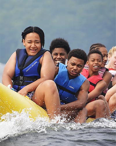 Water Play at Agassiz Village Summer Camp in Poland Maine