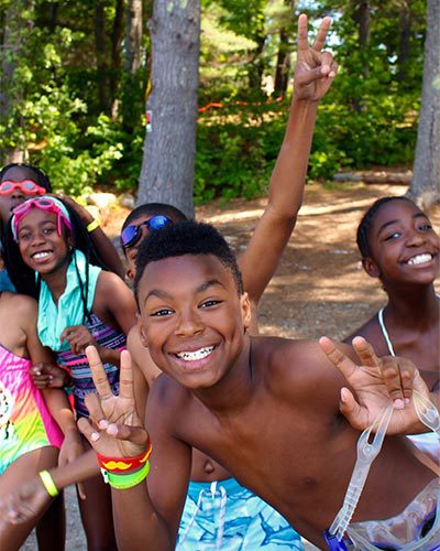 Kids Enjoying Summer Camp at Agassiz Village in Poland ME