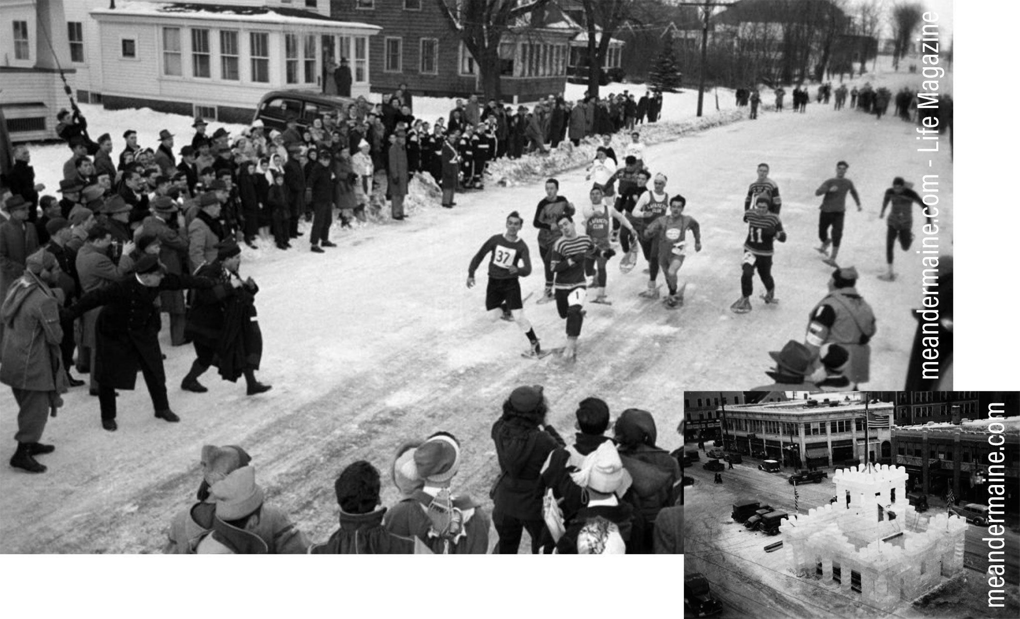 snowshoe-club-of-lewiston-maine 1950 Snowshoe Club of Lewiston Maine profiled by Life Magazine.