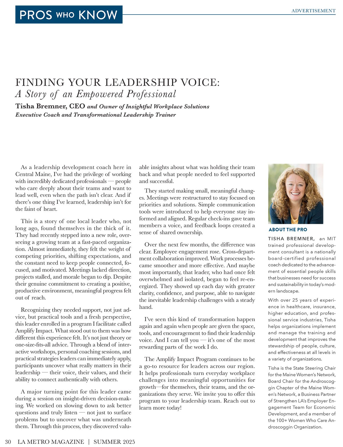 Pros Who Know - Insightful Workplace Solutions - Summer 2025
